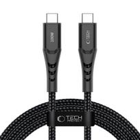 Tech-Protect Ultraboost UB11T USB-C / USB-C PD 100W / QC3.0 Kabelis 200 cm - Juodas
