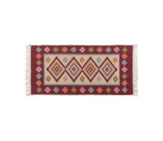 Dvipusis orientalinis kilimas KILIM 80x150 cm raudonas/smėlio spalvos