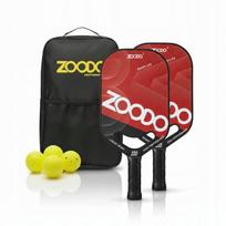 Pikelių raketės Zoodo P8 Smile red rinkinys 4 kamuoliukai USAPA krepšys