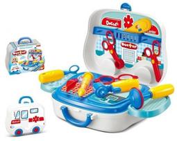Žaislinis daktaro rinkinys Gerardo's Toys Doctor Kids Medical Center, įvairių spalvų