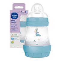 Kūdikių buteliukas Mam Easy Start, 160 ml, 0 mėn., mėlyna sp.