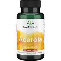 ACEROLA ir natūralus vitaminas C 500 mg kapsulės N60