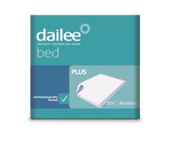 DAILEE bed Plus 40 cm x 60 cm vienkartiniai paklotai N25