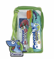 DANTŲ priežiūros Sharky mini kelioninis rinkinys 2-8 metų vaikams