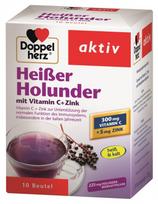 DOPPELHERZ aktiv Heißer Holunder (hot elderberry) paketėliai N10