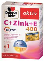DOPPELHERZ aktiv C+Zinc+Selen+E depot tabletės N40
