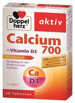 DOPPELHERZ aktiv  Calcium 700+vitamin D3 tabletės N30