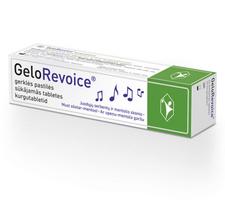 GELOREVOICE (juodųjų serbentų-mentolio skonio) gerklės pastilės N20