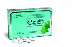 GINKGO BILOBA Pharma Nord 105 mg plėvele dengtos tabletės N30