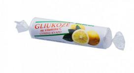 GLIUKOZĖ su vitaminu C Citrinų kvapo tabletės 3 g N10