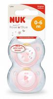NUK BABY ROSE čiulptukas lateksinis 0-6 mėn.(10725177) N2