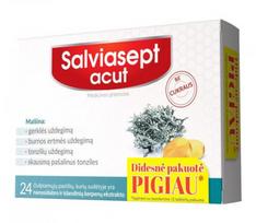 SALVIASEPT Acut be cukraus čiulpiamos pastilės N24