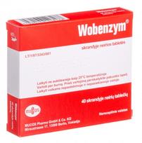 WOBENZYM skrandžio sultims atsparios  tabletės N40
