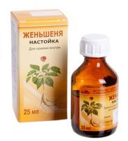 ŽENŠENIO Tinktūra 1:10 geriamasis tirpalas 25 ml