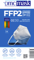 APSAUGINIS RESPIRATORIUS FFP2 DM-002, be vožtuvo, baltos spalvos N2