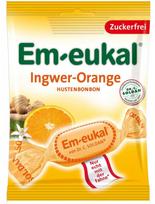 EM-EUKAL imbierų ir apelsinų skonio su vitaminu C ir saldikliais pastilės 75 g