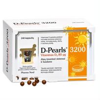 D-PEARLS vitaminas D3 80 µg (3200) kapsulės N240