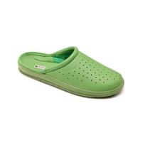 DrLuigi universalios odinės ŠLEPETĖS uždarais galais, 42 dydis. Žalios