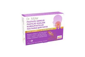 Dr.Muller Pastilės GERKLEI Šalavijas vit.C+20žolel.ekstr. pastilės N24
