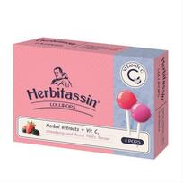 HERBITASSIN Herbal extracts su vitaminu C, braškių ir miško uogų skonio ledinukai N4