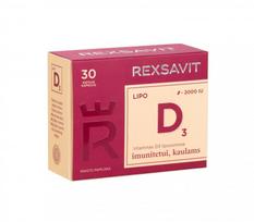 REXSAVIT LIPO D3 2000 IU kapsulės N30