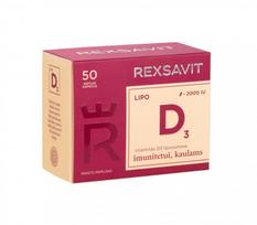 REXSAVIT LIPO D3 2000 IU kapsulės N50