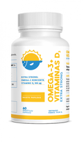 OMEGA-3 + VITAMINAS D3 Extra strong kapsulės N60