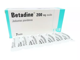 BETADINE 200 mg ovulės N7