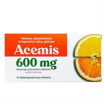 ACEMIS 600 mg disperguojamosios tabletės N10