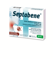 SEPTABENE kolos sk. 3 mg/1 mg kietosios pastilės N16