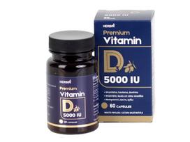 PREMIUM VITAMINAS D3 Herbin 5000 TV kapsulės N60