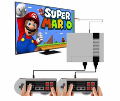 RoGer Retro game console with 620 games / 2 controllers