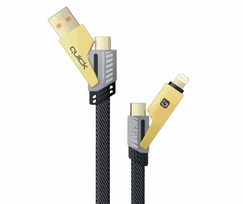 Quick QB-100 Braided 4-in-1 Multi Cable, 1.2m