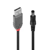 Lindy USB Type A - DC 5.5/2.1mm Adapter cable Hollow plug 1.5m