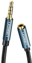 UGREEN AV118 3.5 mm Audio Aux Jack Extender, 1m, Blue