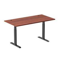 Up Up Adjustable Height Table Thor, Black/Brown, Large
