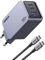 UGREEN Nexode Pro 100W GaN USB + 2x USB-C, Grey