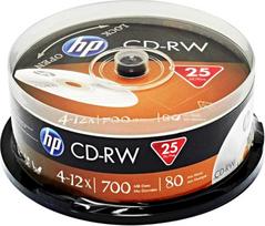 HP CWE00019-3 CD-RW 700MB 4-12x 25-pack