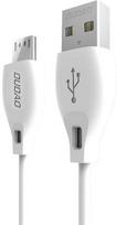 Dudao Micro USB data charging cable, 2.4A, 2m, White