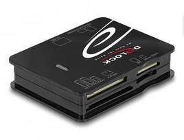 Delock USB 2.0 card reader for CF / SD / Micro SD / MS / xD / M2 memory cards