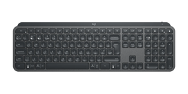 Logitech MX Keys for Business Belaidė klaviatūra RF Wireless+Bluetooth Illuminated, US Int, Graphite
