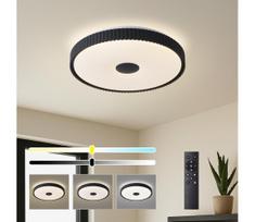 Brilagi - Dimeriuojamas LED lubinis šviestuvas CORVO LED/72W/230V 3000-6000K juodas Ø 50 cm + su nuotolinio valdymo pulteliu