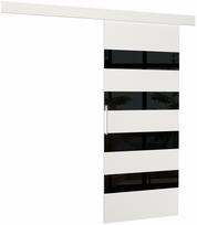Durys ADRK Milou 86, stumdomosioms vidaus durims, 205 cm x 86 cm, balta sp./juoda sp.