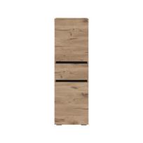 Aukšta/siaura vonios daiktadėžė natūralios spalvos iš ąžuolo 38x130 cm Wisla – Støraa