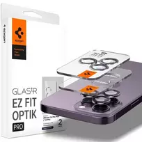 Spigen Glass EZ Fit Optik Pro 2 vnt., tamsiai violetinė - iPhone 14 Pro/iPhone 14 Pro Max