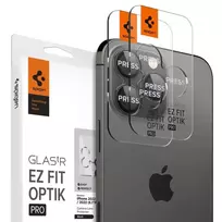 Spigen Glass tR EZ Fit Optik Pro 2 Pack, black - iPhone 16/15/14 Pro / 16/15/14 Pro Max