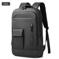 HK Plonas 15.6'' Nešiojamojo kompiuterio kuprinė Vyriškos verslo kuprinės su USB jungtimi Lengvas darbo krepšys kolegijai Kasdienėms kelionėms Kuprinė 15 inches juoda