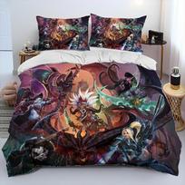 Starcraft Game Gamer Pc Cartoon Comforter Bedding SetDuvet Cover Bed Set Quilt Cover PillowcaseKing Queen Size Bedding Set Kid EU Single(135*200cm)3pcs