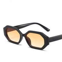 Vintage Hexagon Sunglasses Small Frame Punk Luxury Designer Leopard Hip Hop Eyewear For Women Men