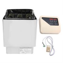 Saunos krosnelė 220V 4,5KW, nerūdijančio plieno elektrinė saunos krosnelė su skaitmeniniu valdikliu, garų pirties saunos šildytuvas viešbučiui, viešbučio SPA garų pirtims